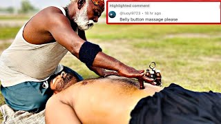 FULL BODY MASSAGE ASMR FOR SLEEP MEN  BELLYBUTTON MASSAGE ON DEMAND  MOST RELAXING MASSAGE ASMR [upl. by Cassilda]