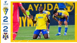 Resumen Cádiz  Tenerife J3 LaLiga Hypermotion 2425 [upl. by Lledner]