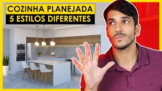 COZINHA PLANEJADA  5 ESTILOS DE DECORAÇÃO DIFERENTES [upl. by Win403]