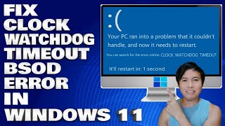 How To Fix Clock WatchDog Timeout BSOD error in Windows 1011 Solution [upl. by Nevah906]