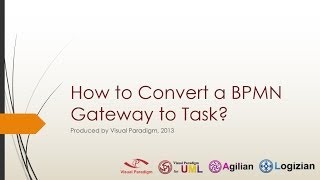 How to Convert a BPMN Gateway to Task [upl. by Aicitan324]