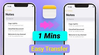 How to Transfer Note from iPhone to iPhone 2024 With or Without iCloudiTunes [upl. by Novoj999]