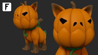 ZBrush Pumpkin Sculpting Tutorial  Follygon [upl. by Hollingsworth]