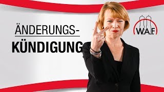 Was ist eine Änderungskündigung Grundbegriffe der Kündigung einfach erklärt  Betriebsrat Video [upl. by Thecla]