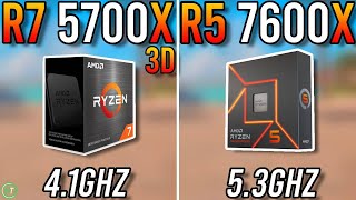 Ryzen 7 5700X3D vs Ryzen 5 7600X  1080p1440p4K [upl. by Hcaz]