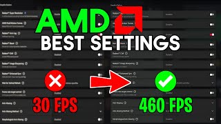 AMD Radeon Software  BEST Settings for Boost FPS amp 0 DELAY UPDATED 2024 [upl. by Eirrab502]