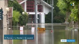 Inondations dans les Landes  près de 300 personnes évacuées a Peyrehorade [upl. by Lowry475]