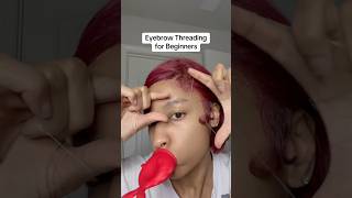 DIY Threading Eyebrows for Beginners diy threading eyebrows beautyhacks beautytips shorts [upl. by Bumgardner]