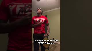 doing Jimmy Uso amp Naomi WWE Entrance wweentrance wwemusic defrebel wwesuperstar [upl. by Ayekat]