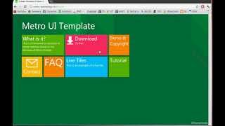 Windows 8  Website Design Metro UI [upl. by Nitz]