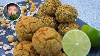 Falafel einfach selber machen im Ofen aus rohen amp gekochten Kichererbsen  Vegane Rezepte [upl. by Nappie330]