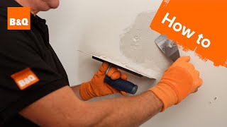 How to patch plaster a wall [upl. by Nesahc]