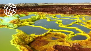 The Unearthly Scenery of Dallol Danakil Depression Ethiopia Amazing Places [upl. by Narruc]