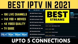 Top new IPTV Service in 2021  BEST Streamz IPTV Review  No IP Lock [upl. by Enner755]