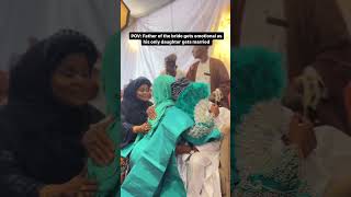 Nigerian wedding A father’s tears as his first daughter gets married [upl. by Heilner]