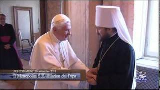 Benedetto XVI riceve in udienza Hilarion Alfeyev del Patriarcato Ortodosso Russo [upl. by Isewk]