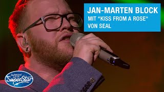 JanMarten Block mit quotKiss From A Rosequot von Seal  Halbfinale DSDS 2021 [upl. by Missak39]