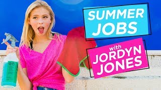 JORDYN JONES CAR WASH CHALLENGE  Summer Jobs w Jordyn Jones [upl. by Goodhen]