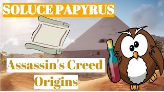 SOLUCE Papyrus Rage De Sobek  Assassins Creed Origins [upl. by Milas378]