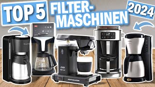 Top 5 FILTER KAFFEEMASCHINEN 2024  Die Besten Filterkaffeemaschinen für Zuhause [upl. by Banwell]