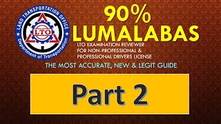 Part 2 Non Professional amp Professional Drivers license Reviewer [upl. by Malan6]