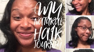 My Natural Hair Journey  Transitioning  Big Chop  Heat Damage  Natural Hair with lots of pics [upl. by Ekul962]