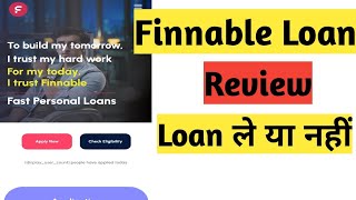 Finnable loan  Finnable loan review  finnable loan process  finnable app review [upl. by Jacoba]