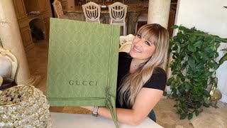 GUCCI JUMBO OPHIDIA MEDIUM TOTE UNBOXING [upl. by Euhc]