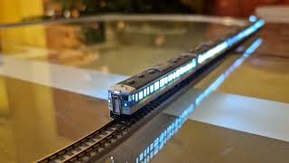 Rokuhan Z scale 1220 JNR 115 Series Commuter Train digital with sound [upl. by Forster946]