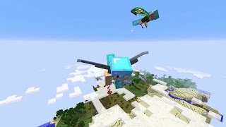 WIGETTA EXTREMO 2  VUELO INFINITO Y VICENTE 28  MINECRAFT 17w06a [upl. by Elvera]