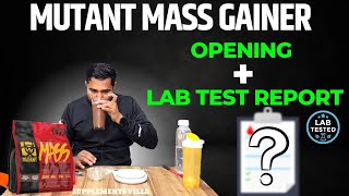 Mutant Mass Gainer Opening  lab test report  mutant mass gainer lab test report  bulk body [upl. by Pyne624]