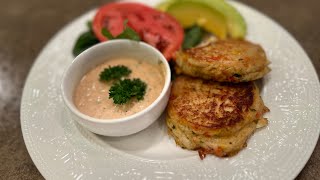 Easy Crab Cakes recipe with remoulade sauce [upl. by Selie38]