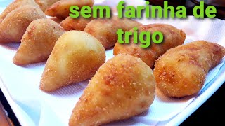 PASTEL e COXINHA de BATATA sem farinha de trigo fácil e rápido ❤ [upl. by Tnafni]