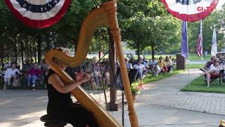 Harpist Christa Grix  Concert on the Commons 7719 [upl. by Hyacintha]