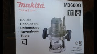 Review Tupia de coluna M3600G Makita [upl. by Ilrebma]