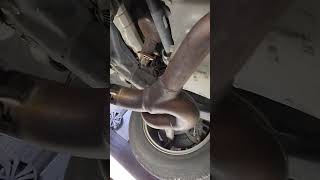 2011 Cadillac SRX bank 1 catalytic converter removal [upl. by Atneciv118]