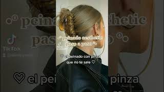 🎀Peinado aesthetic con pinza súper fácil🎀 [upl. by Oad]