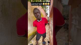 painted belt 😂😂😂 funny shorts comedy [upl. by Annauj]