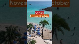 Behold the Transition Cyprus Beaches Shifting  October VS November Ayia Napa [upl. by Temme466]