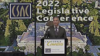 CSACs 2022 Legislative Conference California State Attorney General Rob Bontas Keynote Speech [upl. by Nnahgiel150]