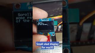 096 I2C 128X64 OLED display for esp32 esp32 iot oleddisplay [upl. by Raff969]