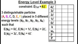 Physics 325 Statistical Thermodynamics 34 of 39 Energy Level Example 3 [upl. by Nort]