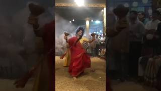 Dhunuchi Naach at Durga Puja 🎉  Durga Puja Dance dhunuchinaach dance durgapuja2024 [upl. by Constantina383]