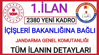 2380 YENİ KADRO✅ İÇİŞLERİ BAKANLIĞI BÜNYESİNDE JANDARMA GENEL KOMUTANLIĞI ASTSUBAY ALIMI BAŞVURUSU ✅ [upl. by Elayor]