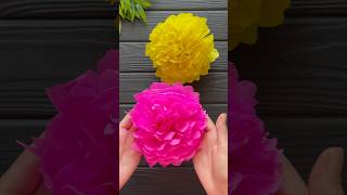 Wow Easy Idea Crepe Paper Flower DIY Decoration Crafts [upl. by Jaime]