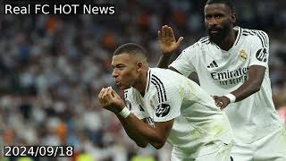 Kylian Mbappe scores first Champions League goal for Real Madrid [upl. by Ecyob]