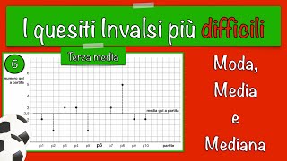 I quesiti invalsi più difficili 6  prova invalsi 20152016  Moda media e mediana  matematica [upl. by Ymmaj568]