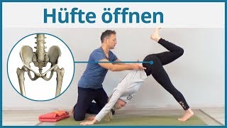 Hüfte öffnen ❤️ Hüftöffner Yoga Anfänger [upl. by Grieve]