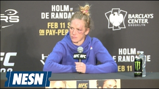 Holly Holm Loses Respect For Germaine De Randamie After Late Shots [upl. by Nalo195]