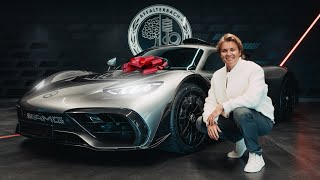 Picking up my F1 Engine Hypercar – AMG One  Nico Rosberg [upl. by Allerie990]